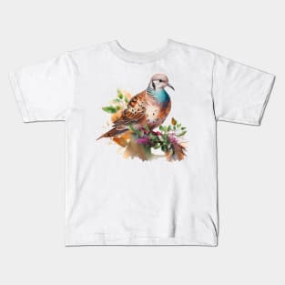 Turtle Dove Watercolor 4.0 Kids T-Shirt